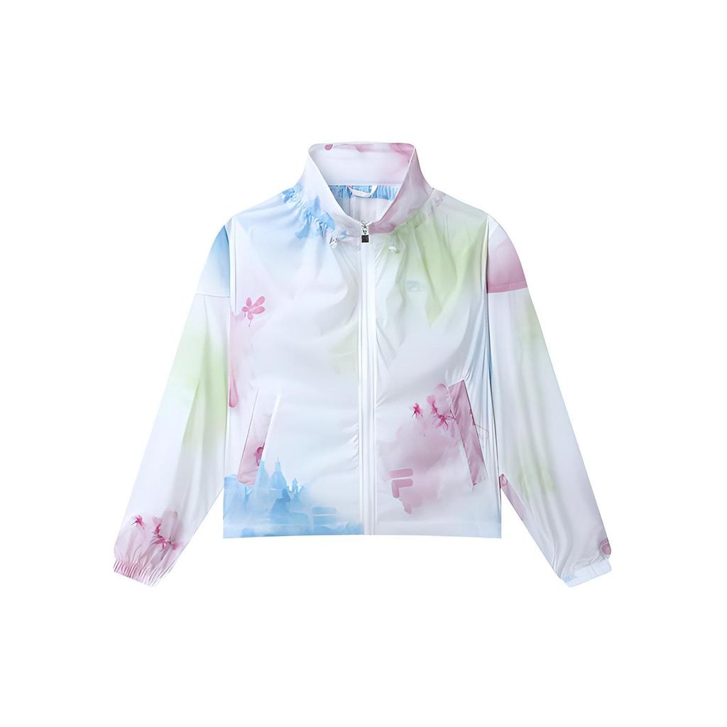 FILA 2023 Summer New Loose Casual Stand Collar Skin Coat Sun Protection Woven Jacket Women outerwear F11W328704F-ZA