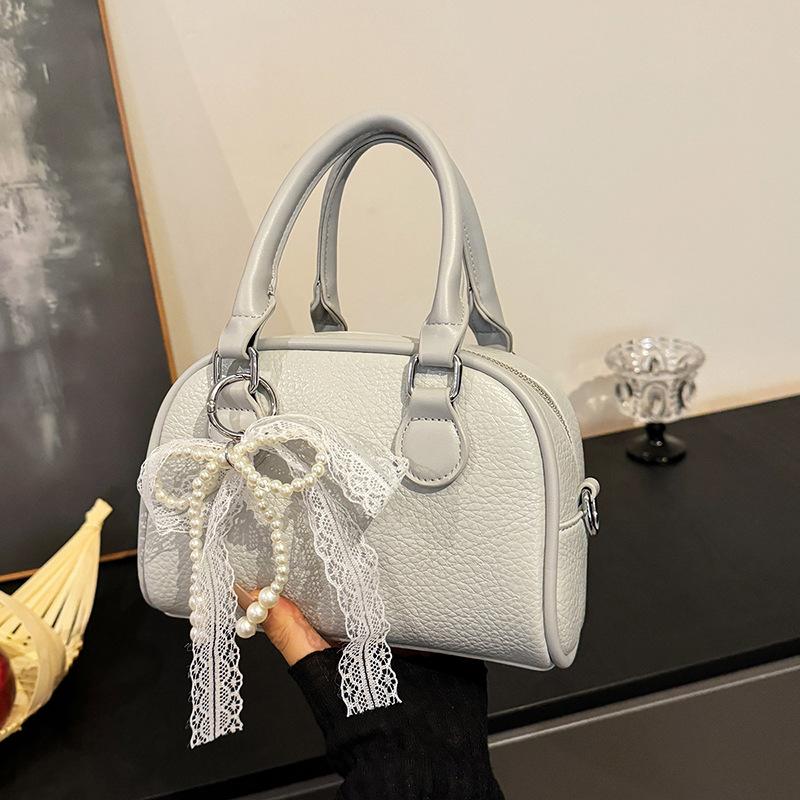 Trendy fashion high-end lychee pattern handbag bag versatile niche women's messenger bag