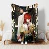 Steins;Gate printed throw blanket—lightweight,soft,warm;versatile blanket all seasons—perfect air-conditioning throw,nap blanket