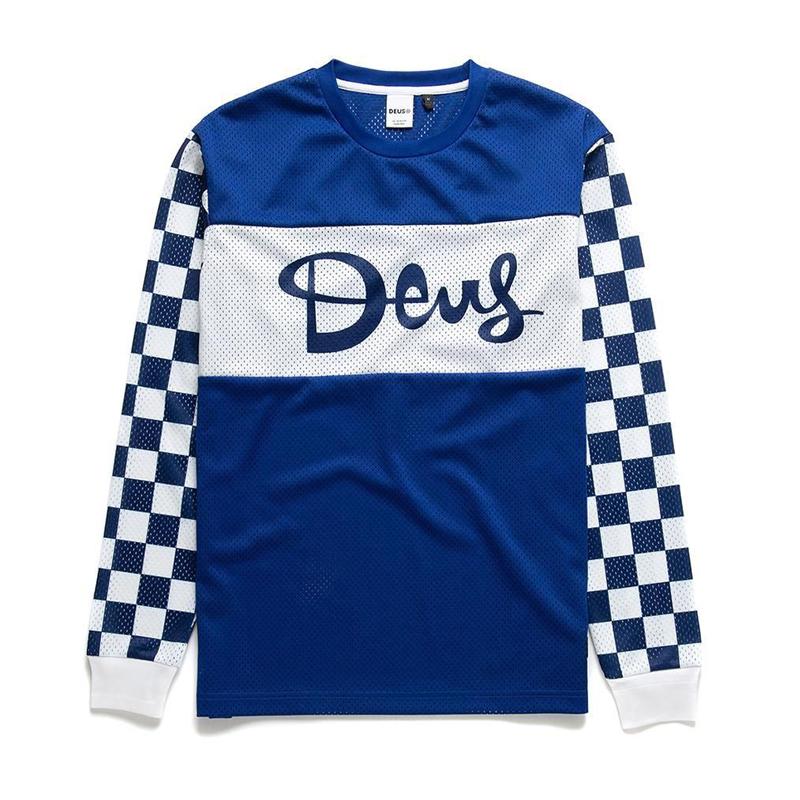 DEUS American Retro Quick-drying Breathable Moisture Removal Jersey Sports Outdoor Long-sleeved T-shirt Racing Ruffian Handsome Locomotive Suit