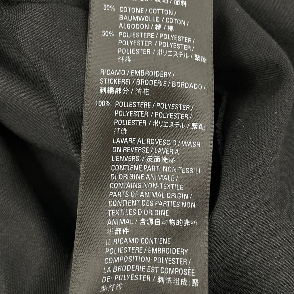 Balenciaga 2019 603106 Black Logo Double Sleeve Shirt Tops 37 blackUsed