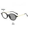 New Trendy Photochromic Myopia Glasses for Women Men Anti Blue Light Outdoor Color Changing Near Sight Eyeglasses Minus Diopter