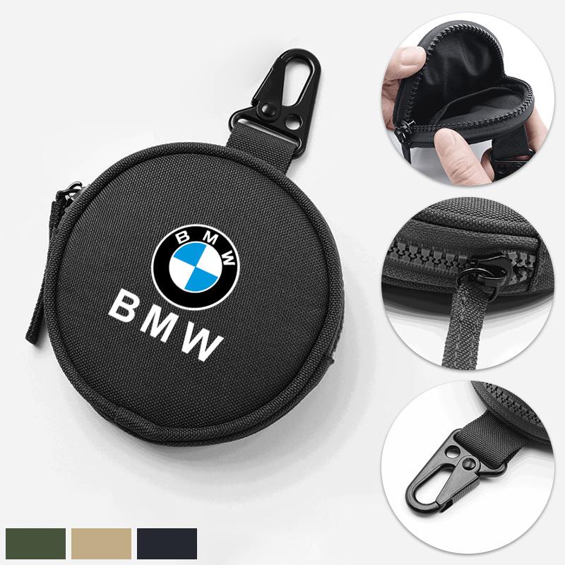 Car Key Wallet Pocket Coin Card Key Storage Bag Decoration For BMW E90 E60 E61 E93 E87 E36 E46 E39 E53 F30 Styling Accessories