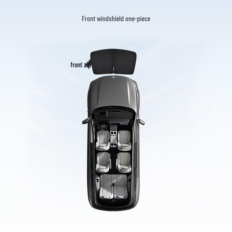 Compatible with Ideal L6-L9, MEGA, i6, i8 Car Window Sunshade: Heat Insulation & Privacy Curtain Ideal L6