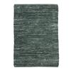 Living Room Rug In Braided Blue-grey Leather 160x230