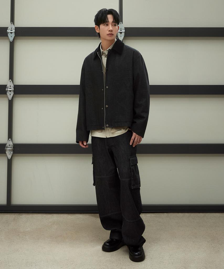 MINDBRIDGE Wide Cargo Denim Pants Mydp6156
