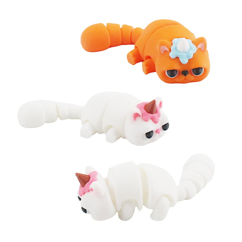 3D-gedruckte Süßigkeitenkatze, 3D-gedrucktes kleines Geschenk, Figurenmodell, Dekoration Spielzeug