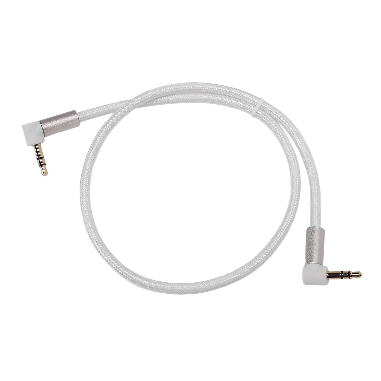 

3,5 мм звуковой кабель с прямым углом 90 градусов, стерео вспомогательный шнур для наушников, планшетов, колонок, мобильного телефона 0.5m / 1.6ft