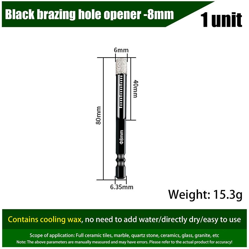 6-16Mm Šestihranná Stopka Pájený Suchý Vrták na Keramické Dlaždice Žula Vitrifikovaná Dlaždice Otvírák Otvorů Diamantový Vrták Děrovka