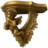 Raft elegant de perete auriu cu o figurină înger - Decorațiune în stil baroc