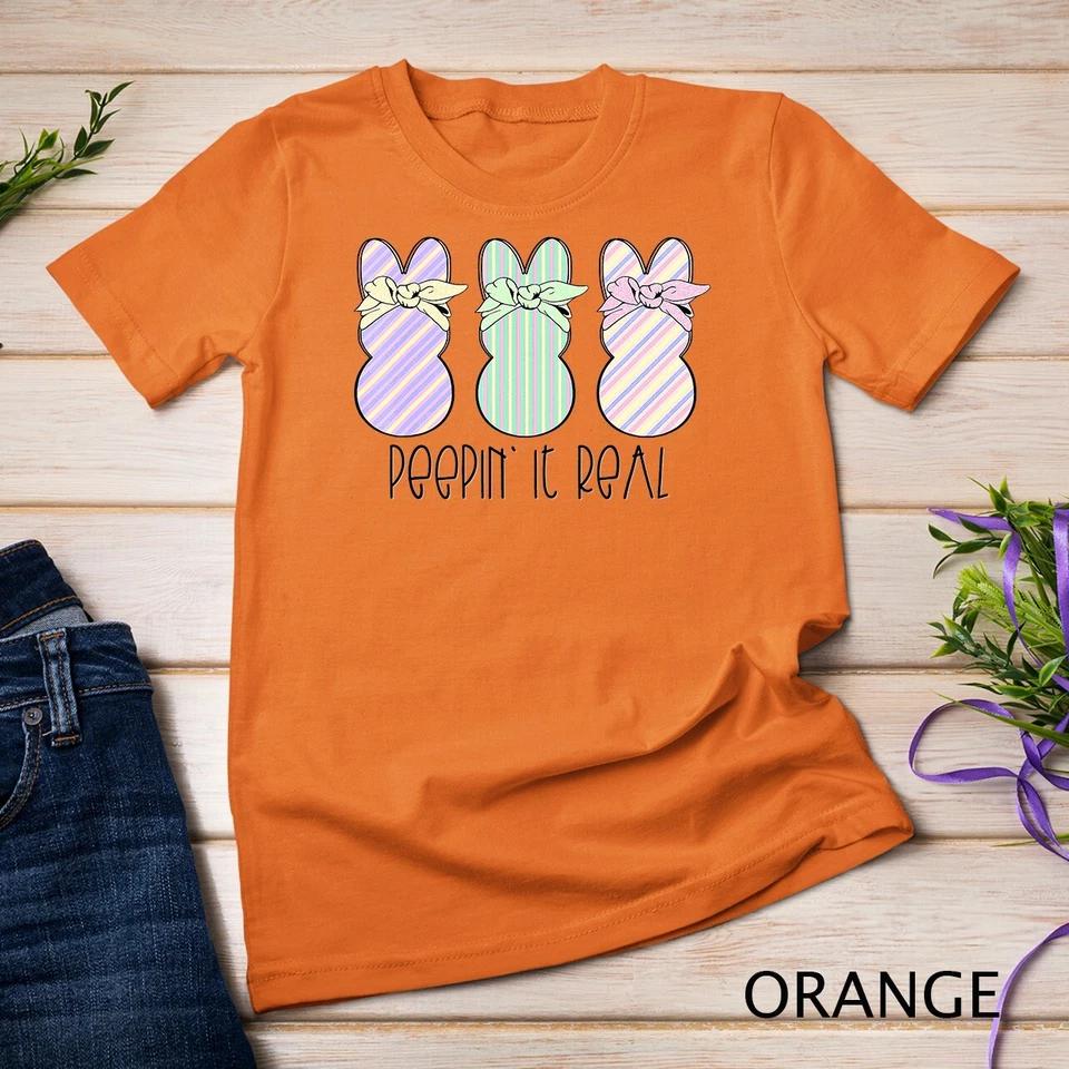 Easter Bunnies Easter Bunny For Easter Peepin It Real T-Shirt Unisex T-shirt7 2XL