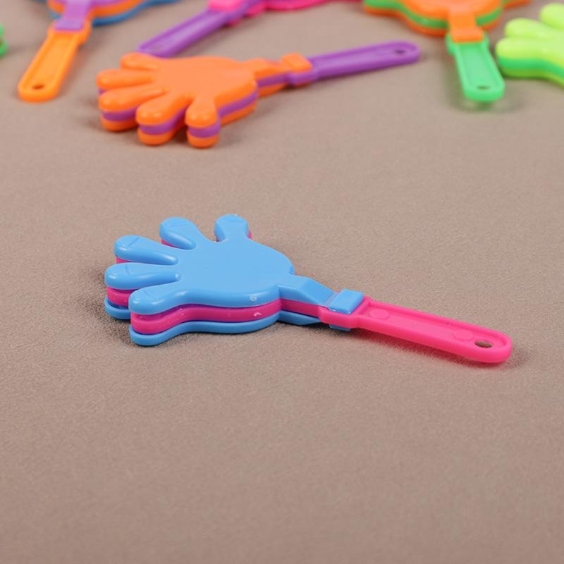 20Pcs Mini Hand Clapper Colorful Cheering Props Kids Birthday Party Favors Goodie Pinata Fillers Toys Wedding Baby Shower Gifts