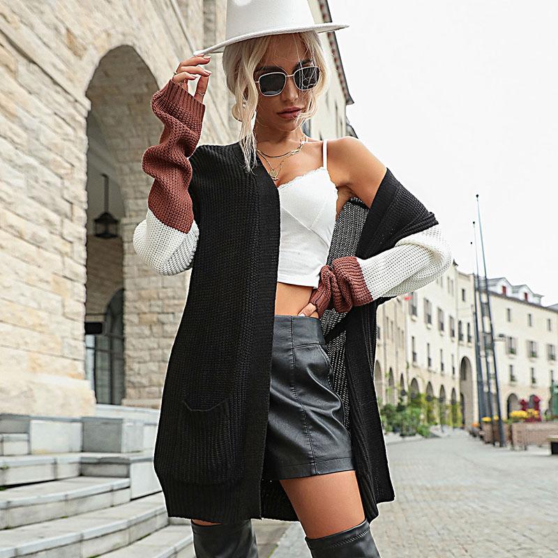 Dámská móda ležérní podzim zima svetry s dlouhým rukávem