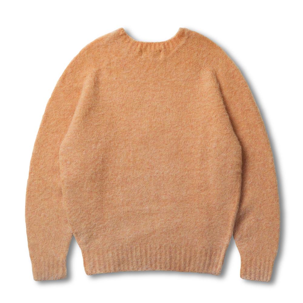 EDWARDMAX Shaggy Dog Unisex Round Knit (Tangerine)