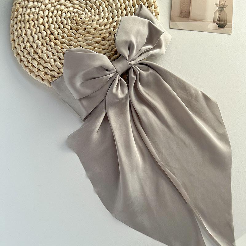 

Заколка для волос с бантом и лентой для женщин, заколки с бантом для девочек, весенняя заколка с хвостиком, повязка на голову, аксессуары для волос, головной убор, подарок