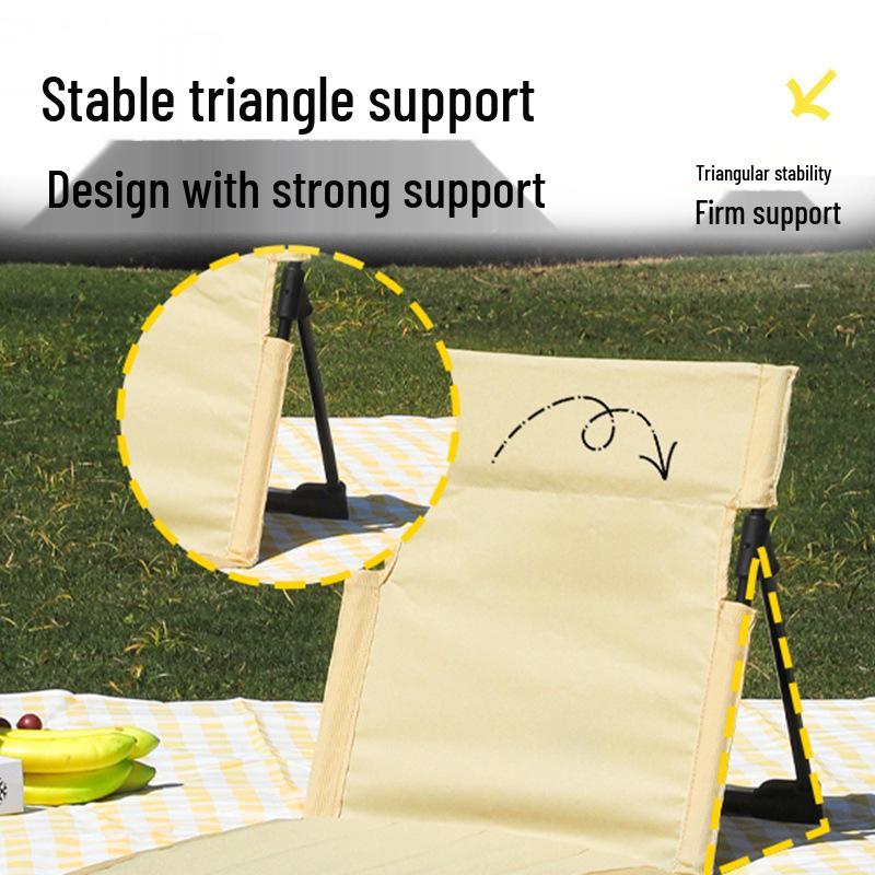 Breathable Mesh Folding Aluminum Camping Chair with Extended Backrest