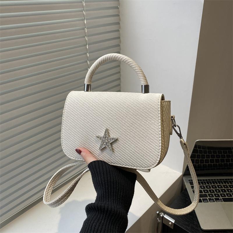 High sense five-pointed star trend women's bag summer new fashion solid color beautiful portable shoulder messenger bag women