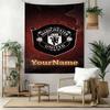 Manchester Custom Your Name Wall Decor Tapestry Art For Pet Memorial Birthdaywedding Party Backdrop Family Gift
