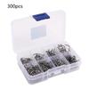 300Pcs/Box ISEAMA Fish Hooks3-16#  High Carbon Steel with Circle Hook Mixed