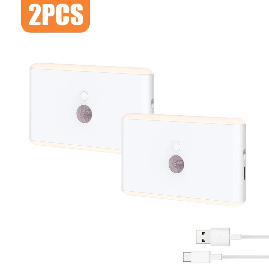 Night Light with Motion Sensor Indoor Bright LED Lamp 3 Modes Stair Lighting Dimmable LED Lights for Bedroom Cabinet Lamp