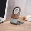 Apple iPhone 15 Magsafe Wooden Wireless Charging Phone Stand Aluminum Alloy Desktop Phone Stand