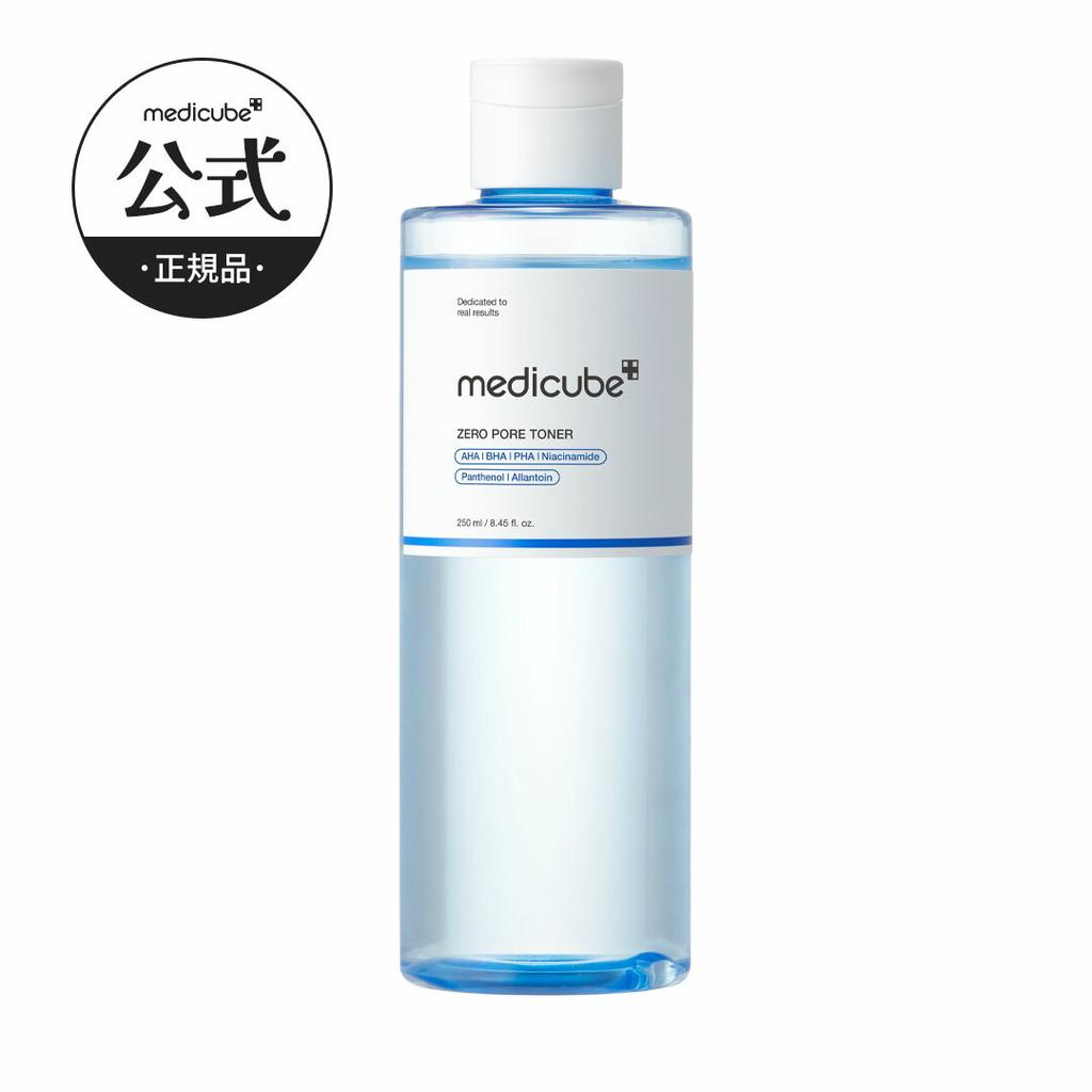 Medicube Official Zero Pore Toner 250ml (Medicube Korean Cosmetics Lotion Skincare Home Care Tightening Exfoliation Moisture Moisturizing)