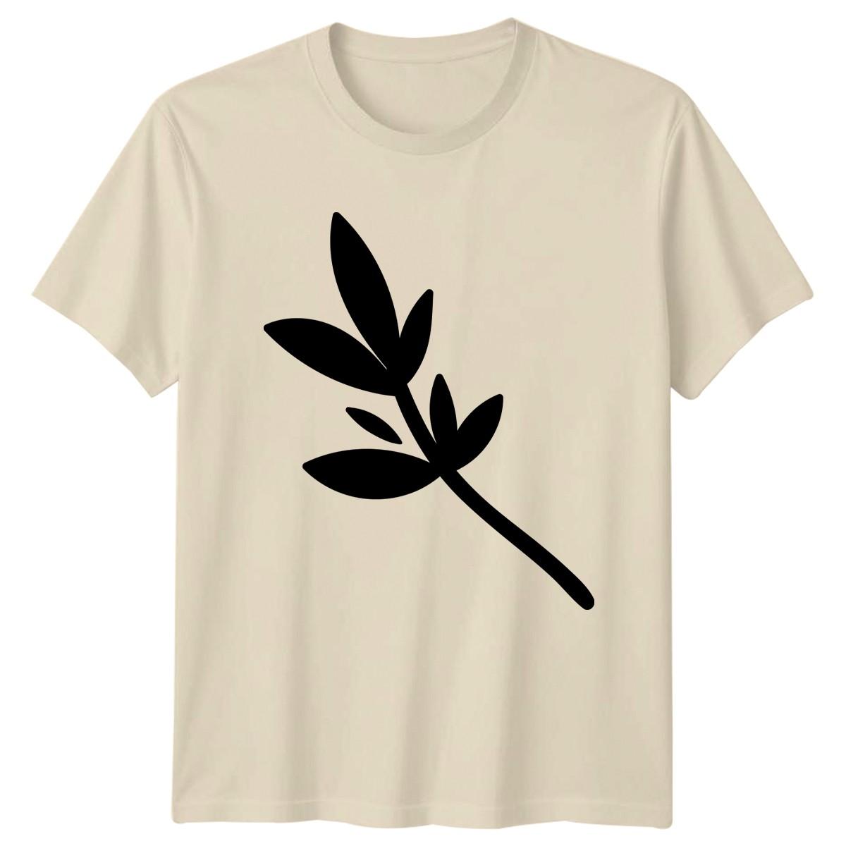 Simple Leaf Botanical Plant T-Shirt Botanical Nature Plants Gift For Him And Her XXXL