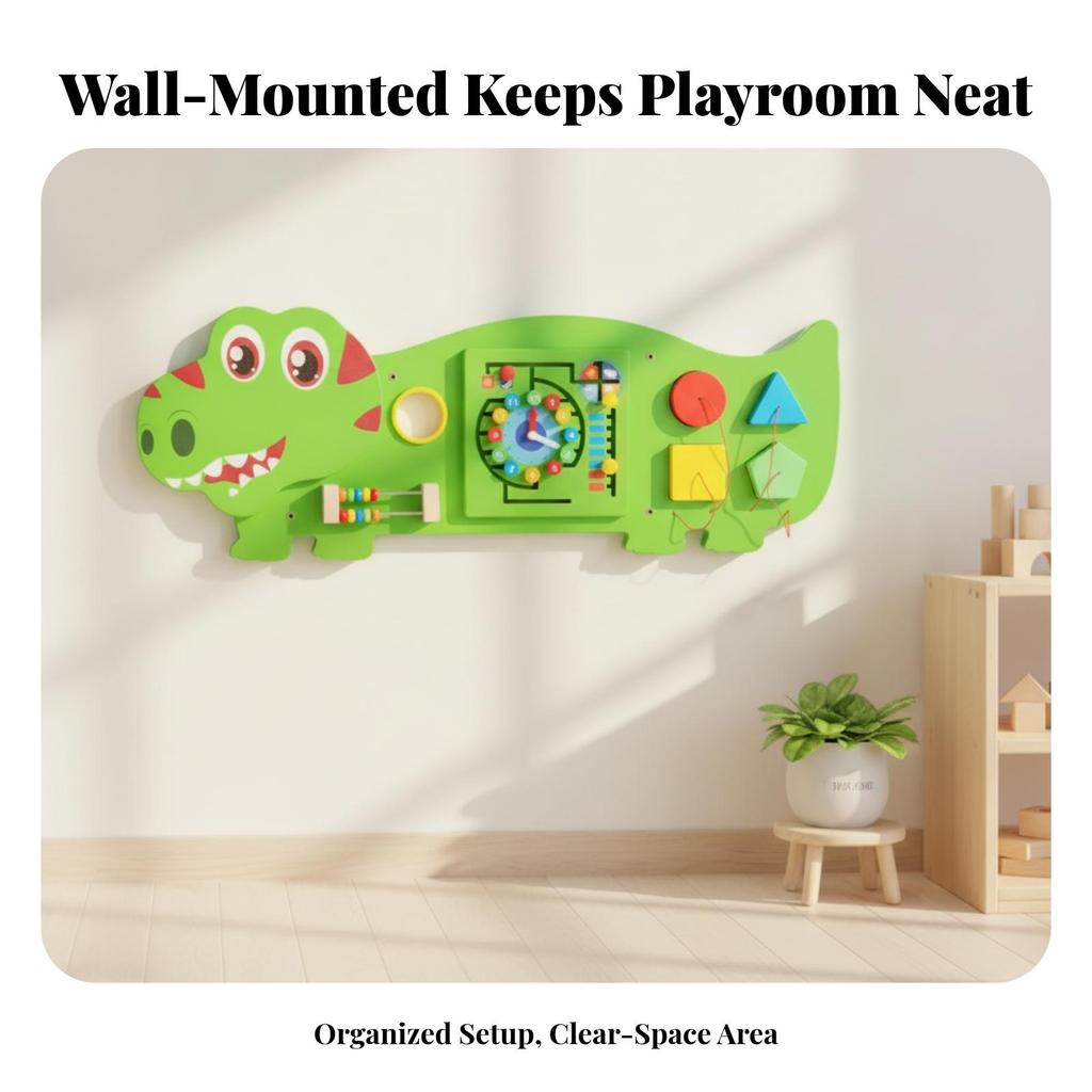 Dinosaur Activity Wall Busy Board for Children