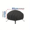 1 Fireplace Cover, Fire Pit Cover, and A Fire Pit Cover with Adjustable Drawstrings.
