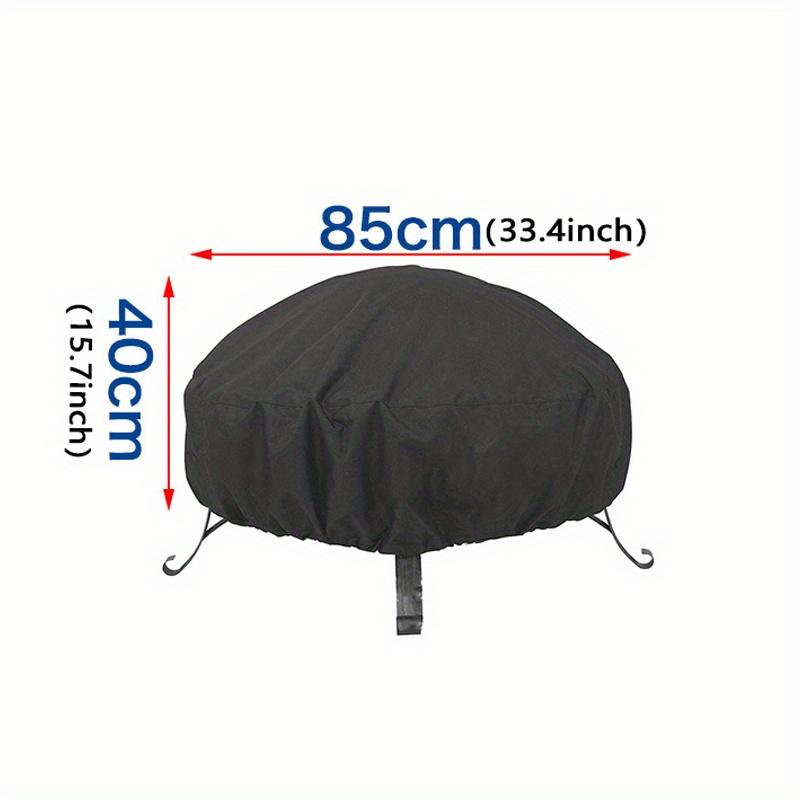 1 Fireplace Cover, Fire Pit Cover, and A Fire Pit Cover with Adjustable Drawstrings.