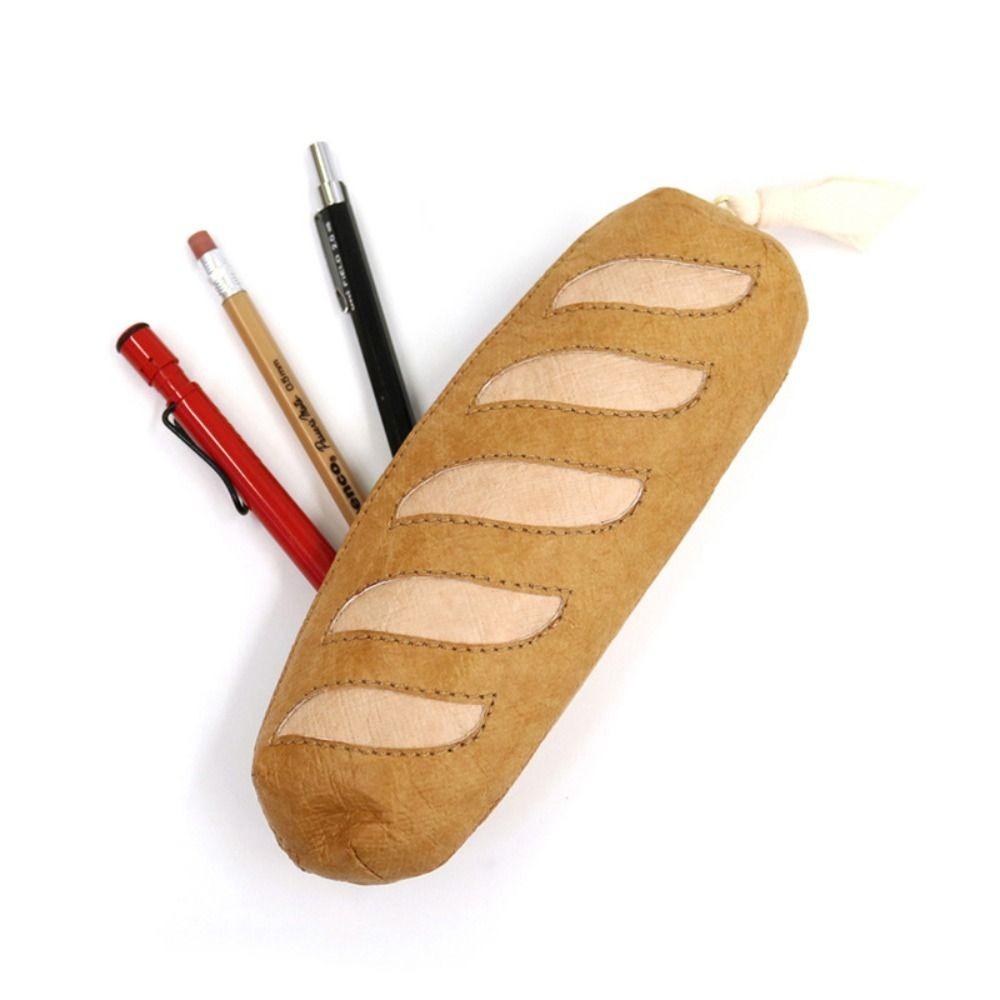 

Zipper French Bread Pencil Case Large Capacity Bread Stationery Storage Pouch Student