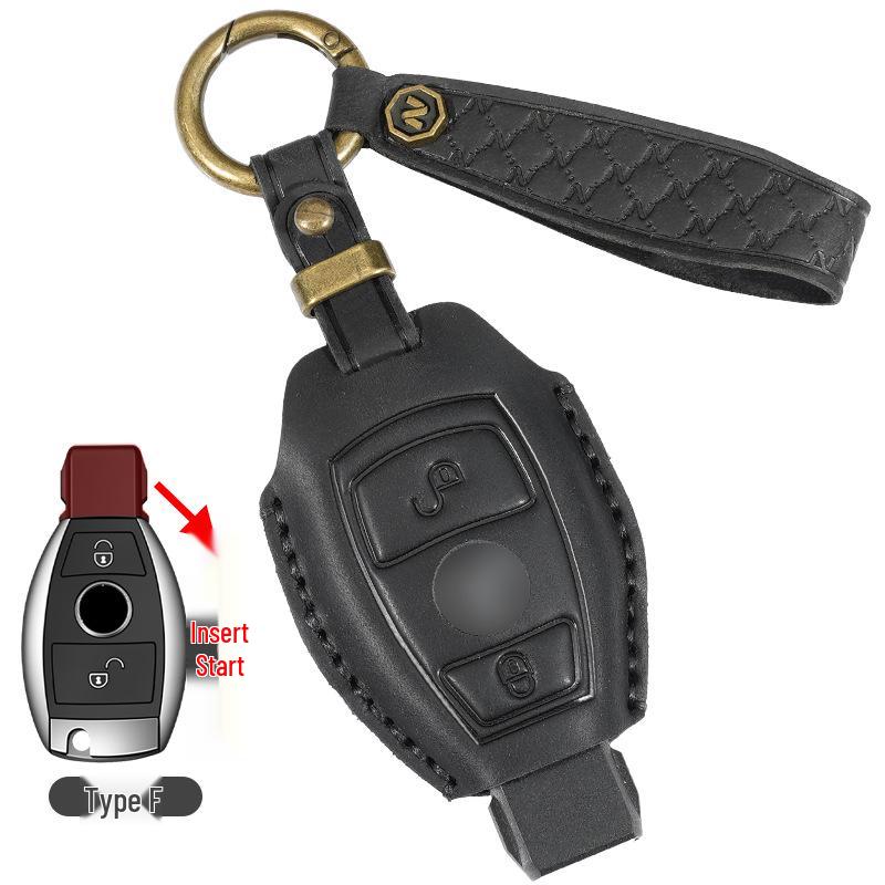 Mercedes-Benz Genuine Leather Key Case for C260L/E300L/GLC300L/A200L/GLE/GLB/GLA Models