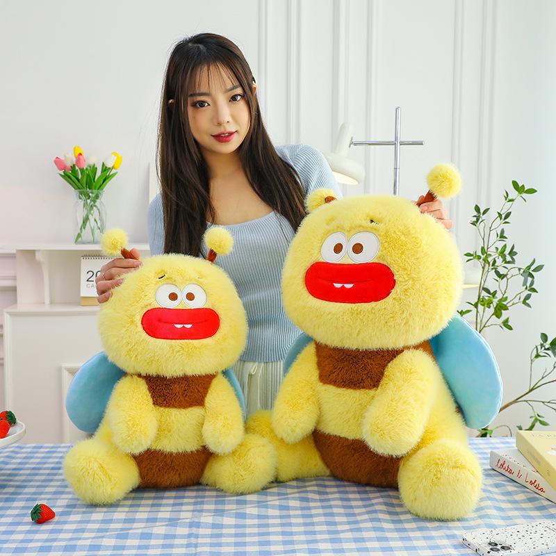 Sausage Mouth Bee Plush Toy Ugly Cute Doll Doll Girl Children Doll Sleeping Pillow Birthday Gift