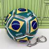 Soccer Ball Keychain Fidget Toy Portable Stress Relief Pendant Multi Team Souvenir Gift Box Decompression Toy For Football Fans