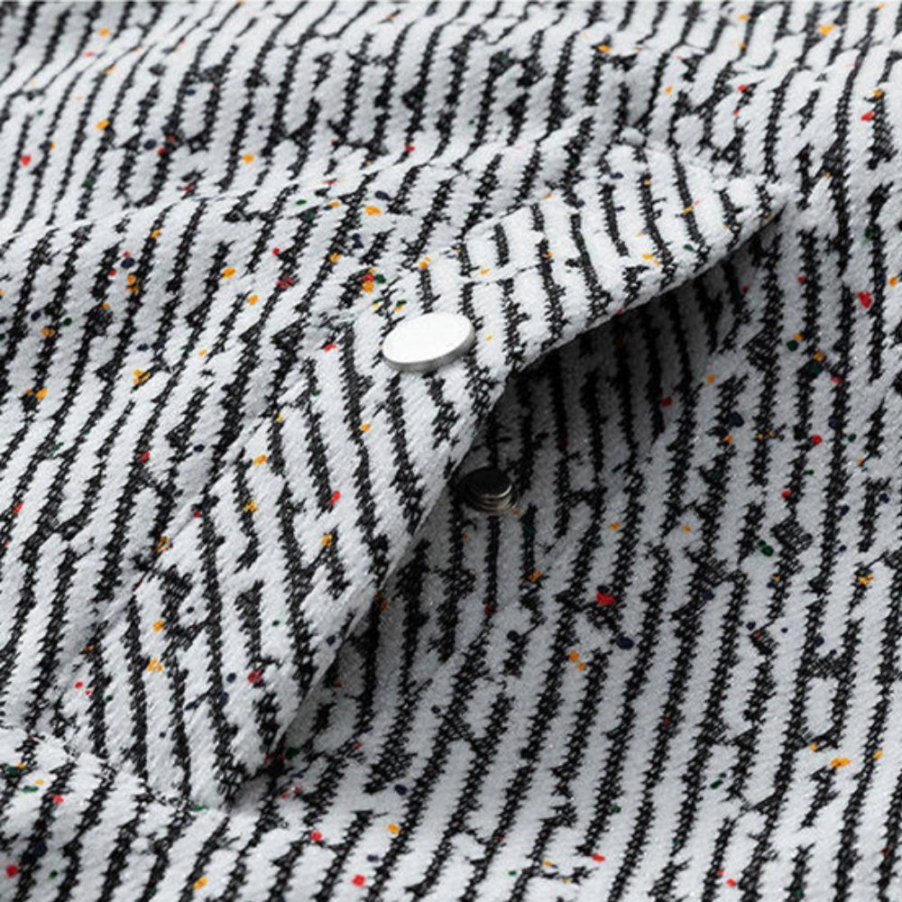 Autumn and Winter Vintage Workwear Coat for Men Lapel Collar Black Starry Youth Trendy Fashion Versatile High-quality Jacket