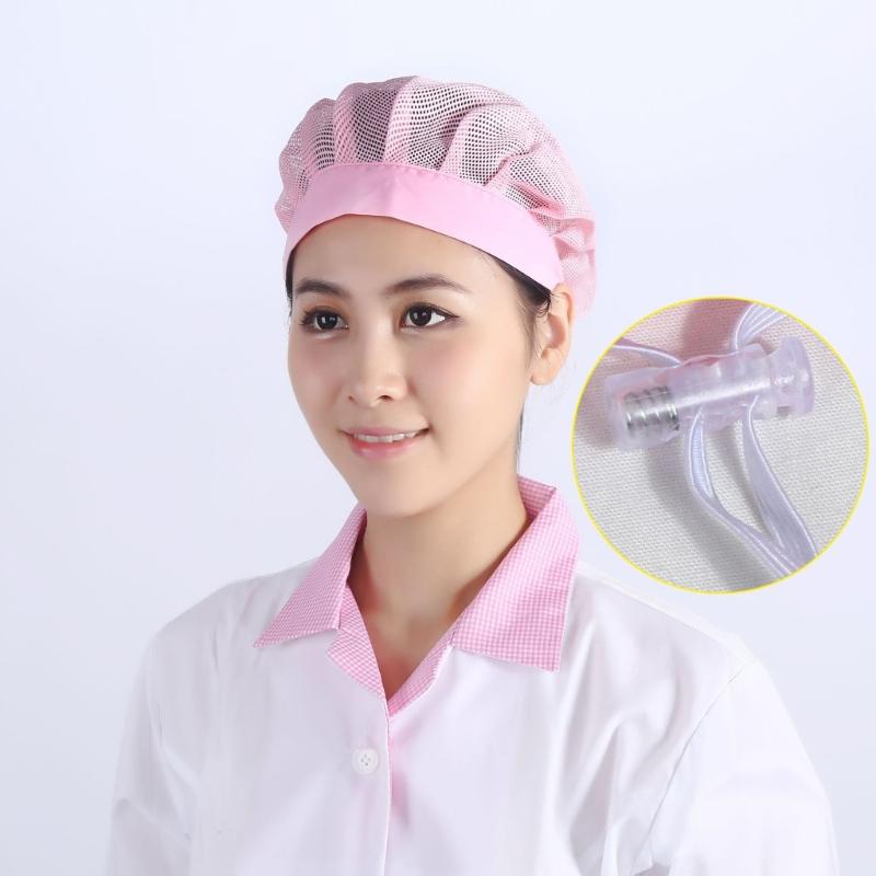 Dustproof Work Cap with Mesh Ventilation for Chefs and Food Handlers Elastic Edge for Secure Fit Foldable for Easy Carry