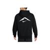Nike Logo Loose Fit Hooded Long Sleeve Sweatshirt Men Tops Black HJ3571-010