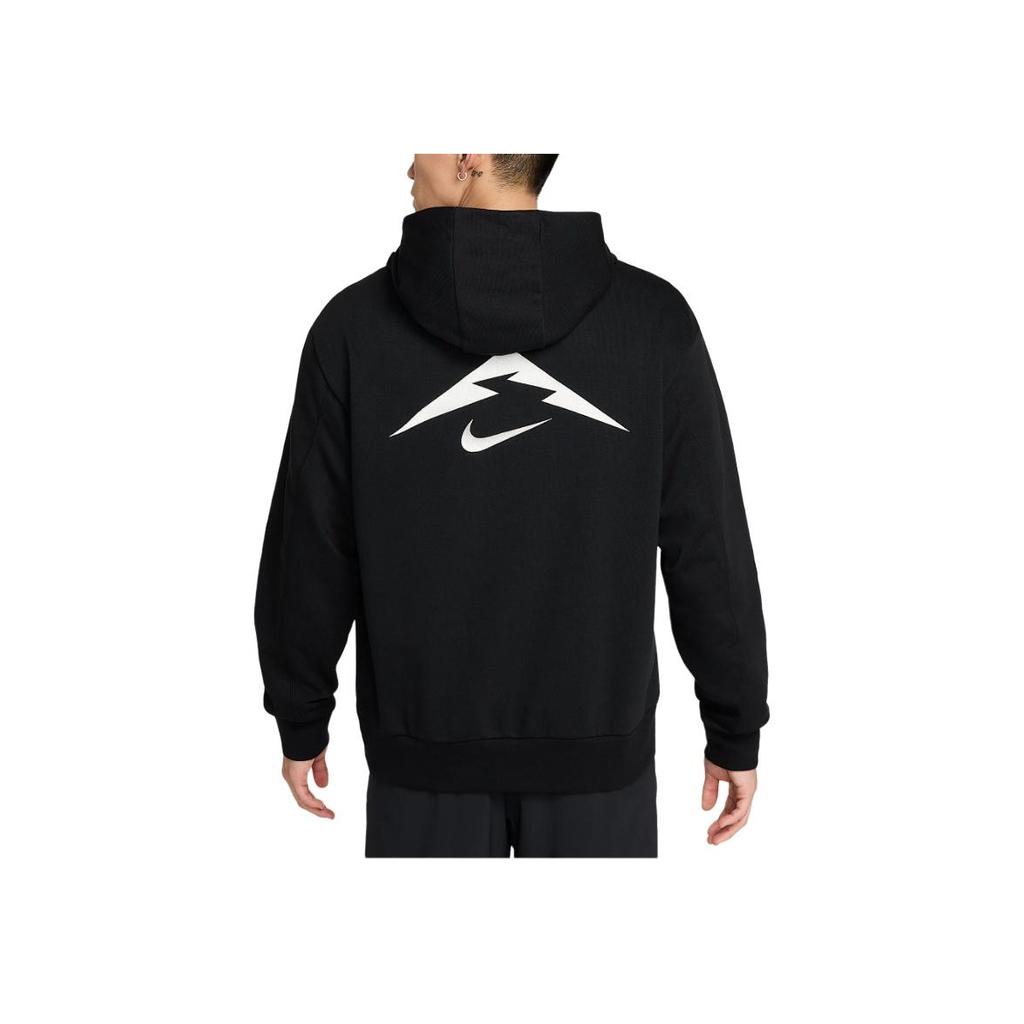 Nike Logo Loose Fit Hooded Long Sleeve Sweatshirt Men Tops Black HJ3571-010