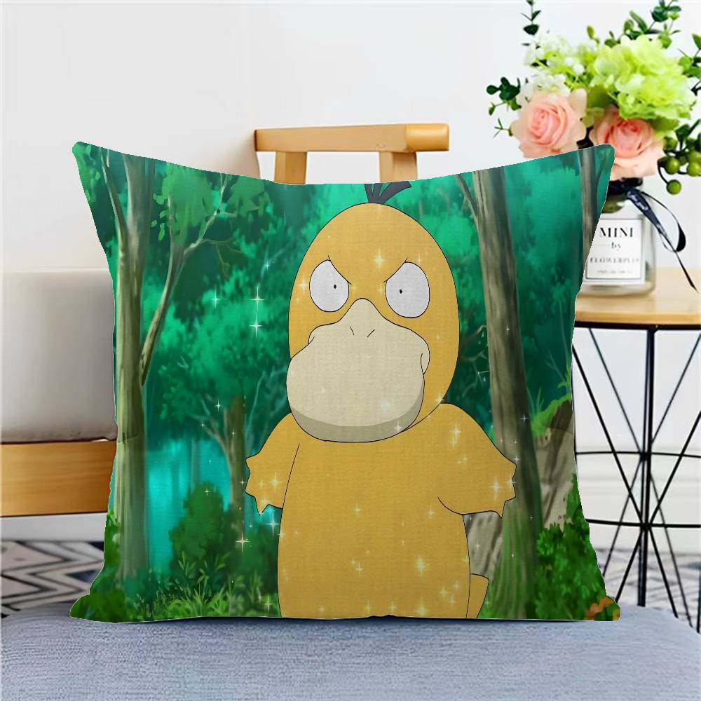 P-Pokemon P-Psyduck 45*45cm Povlak na polštář Potah na polštář Dekorativní povlak na polštář Domácí povlak na polštář Pro polštář na pohovku