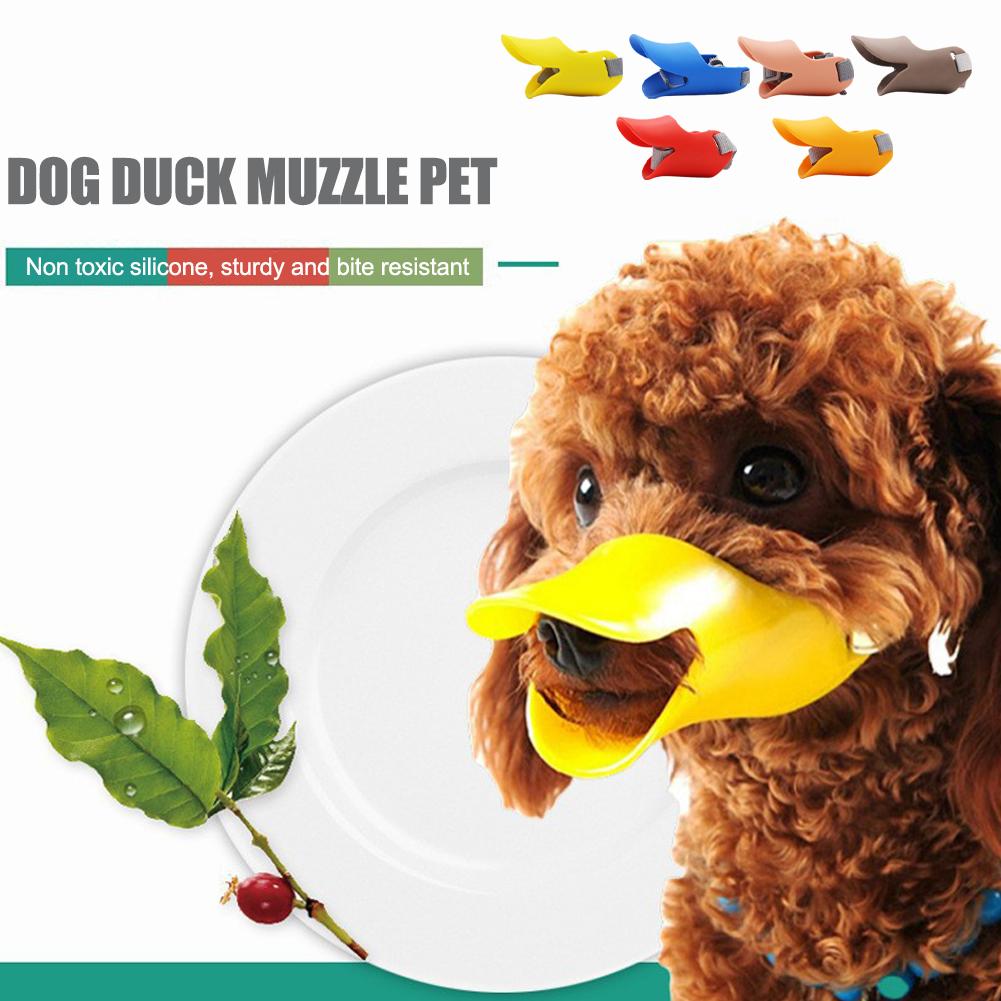 Dog Muzzle Silicone Duck Muzzle Mask for Pet Dogs Anti Bite Stop Barking Small Large Dog Mouth Muzzles Pet Dog Accessories C8I0
