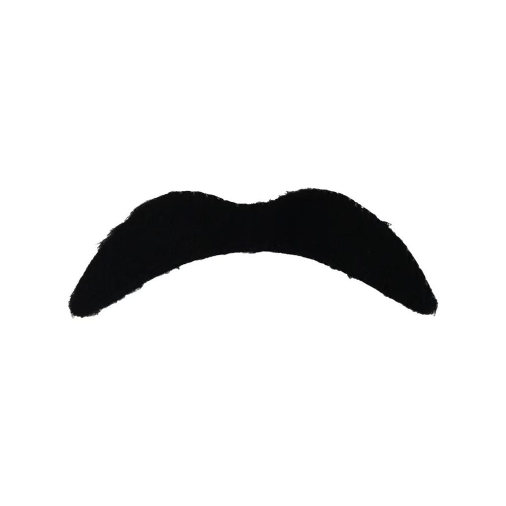 Multi-style Black Adhesive Fake Beard - Festival Party Costume Prop with Realistic Small Beard and Double-sided Tape