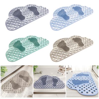 Tapetes de Banho Antiderrapantes de PVC Tapete de Chuveiro Macio Tapete de Massagem com Ventosa Antiderrapante Tapete de Banho Acessórios de Banheiro