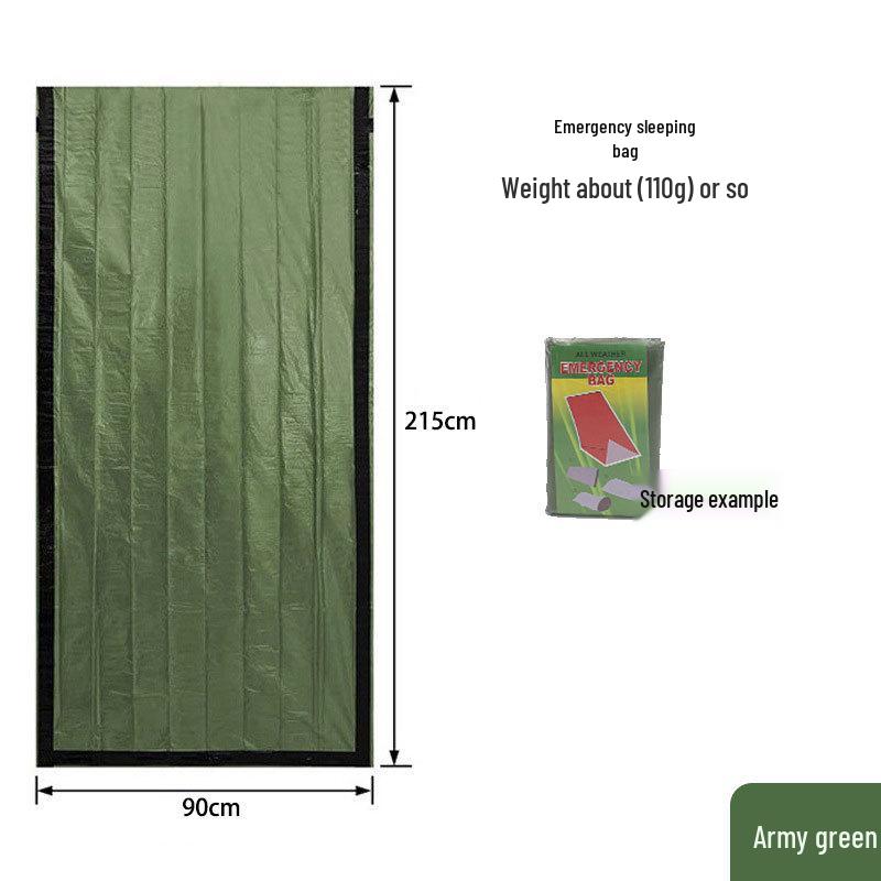 Portable Emergency Survival Sleeping Bag with Multifunctional Insulation for Hiking and Camping