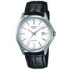 Warranty CASIO Standard Water Resistant for Daily Leather Silver White Watch, Included MTP-1183E-7AJH Handed