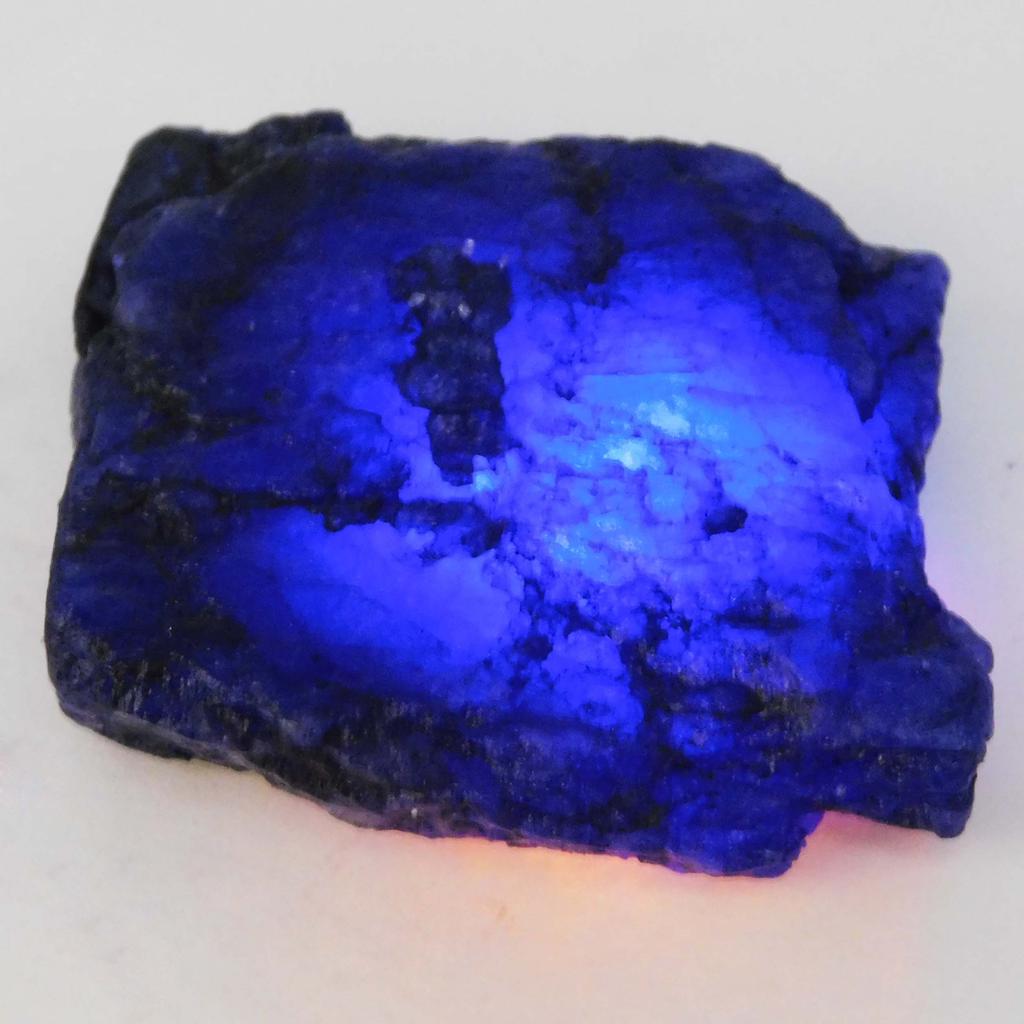 371.20 Ct Natural Blue Sapphire Uncut Rough Earth Mined CERTIFIED Loose Gemstone A-5517