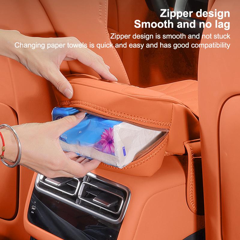 Car Center Console Armrest Cushion Thicken Arm Rest Box Pad Side Extension Cushion With Tissue Box