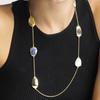 Collier Luxenter avec laque bleue finition or 18k - Talyu