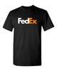 Camiseta Gráfica Blanca Naranja Estilo FedEx para Hombre Vintage Cartero Postal
