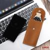 3pcs Green Brown Black Watch Bag Blue Black Flannelette Gift Bag Travel Storage Case Durable Portable Watch Dust Protection Case