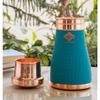 CopperBlue Silk Finish Bedroom Bottle with Inbuilt Glass, 950 ML, Health-Boosting Water Bottle, Ideal for Home, Office, Travel, and Gifting
